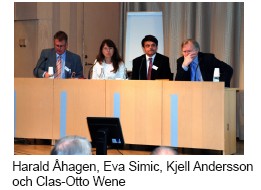 Kärnavfallsrådets expertpanel bestående av Harald Åhagen, Eva Simic, Kjell Andersson och Clas-Otto Wene
