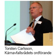 Torston Carlsson, Kärnavfallsrådets ordförande
